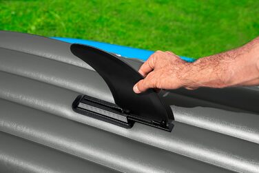 Надувний каяк на 1 особу з ручним насосом, веслом, сумкою для перенесення, синій, Single Cove Champion 2023