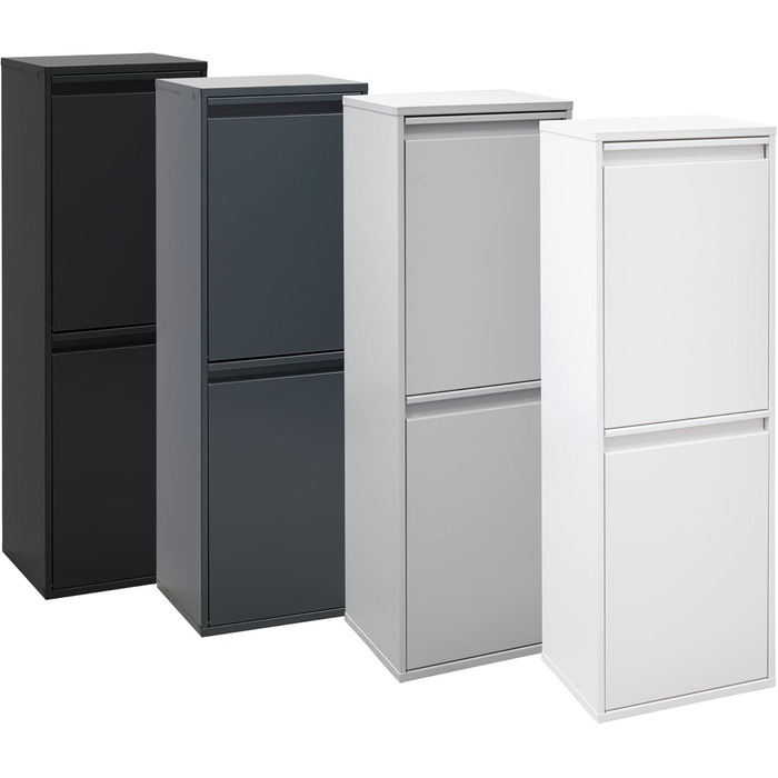 Сталева система розділення відходів 2 відділення для кухонних відходів 2 відділення для сміття 2х17л (34л) Знімний внутрішній конт