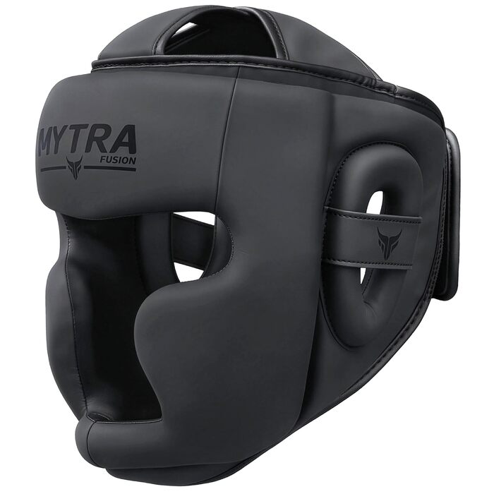 Захист боксерської голови для чоловіків та жінок повний захист обличчя для спарингу із захистом для щік, чола та вух, регульована посадка для ММА, муай-тай та кікбоксингу