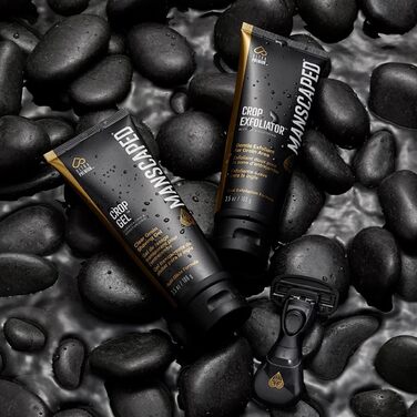 Пакет Ultra Smooth від MANSCAPED, набір для інтимного гоління для чоловіків, включає в себе інтимну бритву The Crop Shaver, змінні леза, гель для гоління Crop Gel і скраб Crop Exfoliator для інтимної зони