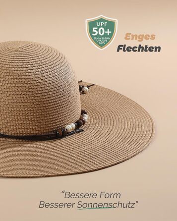 Жіночий солом&39яний капелюх Creekstone, капелюх із широкими полями, захист від сонця UPF 50, складний літній пляжний капелюх із вітровою стрічкою, колір M, хакі