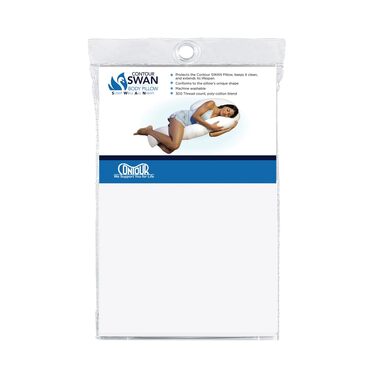 Наволочка Contour Swan, біла, , 1 упаковка, білий