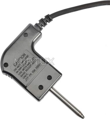Кабель MIRTUX Grill з термостатом для Cecotec Black&Water 2500, сумісний і спеціально розроблений для пластин гриля