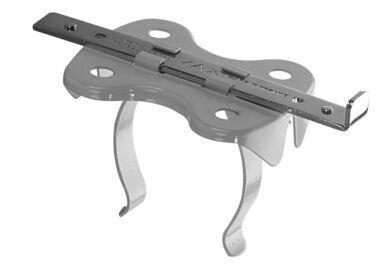 Комплект із 2 кронштейнів Maxi GR для чавунних радіаторів з 46 ребрами Монтаж без свердління Для полиць радіаторів шириною від 20 до 25 см