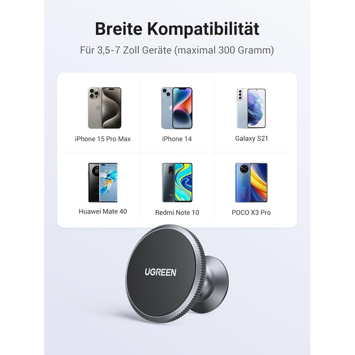 Тримач для мобільних телефонів Автомобільний магнітний тримач для мобільних телефонів Магнітний тримач для мобільних телефонів 360