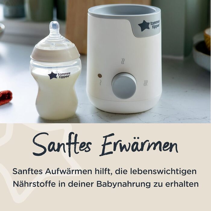 Електричний підігрівач пляшечок і сумок Tommee Tippee Easiwarm, тепле дитяче харчування за лічені хвилини, автоматичний таймер, ке