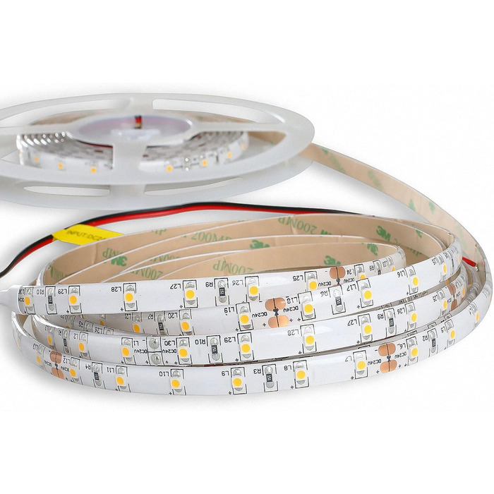 Світлодіодна стрічка Mextronic LED 3528 Холодне біле світло (6000K) 24W, 500 см, 24V, IP44