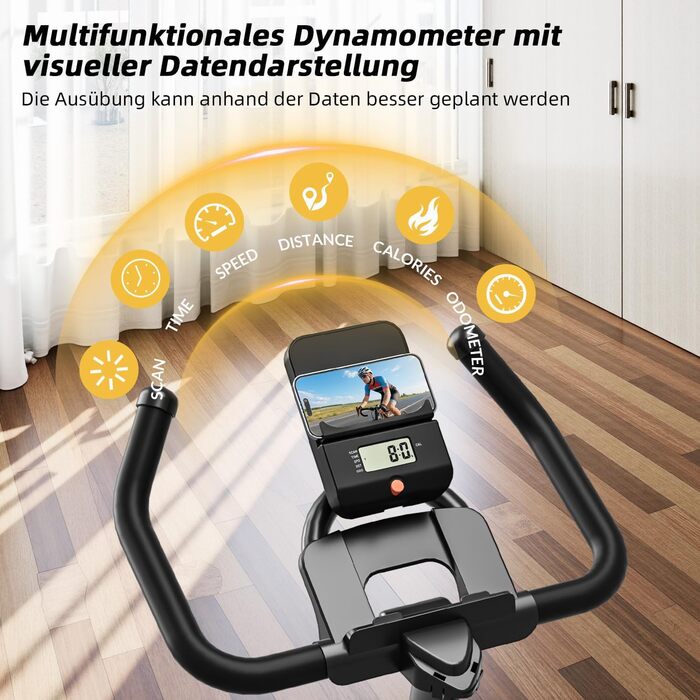 Велотренажер із застосунком CHAOKE Professional Ultra-Quiet Comfort Comfort з магнітним опором