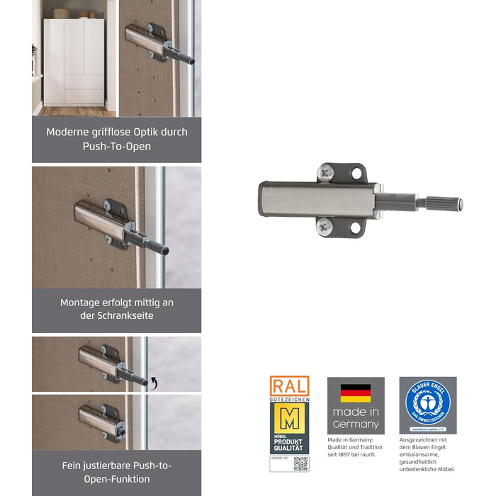 Меблі Rauch Costa, шафа для спальні, дитячої кімнати, кімнати немовляти, кімнати підлітка, передпокою, 3-дверна шафа з 2 шухлядами, механізм відкривання натиском, білий, ширина 136 см, без дзеркала, альпійський білий білий профіль ручки, 54 x 136 x 197 см