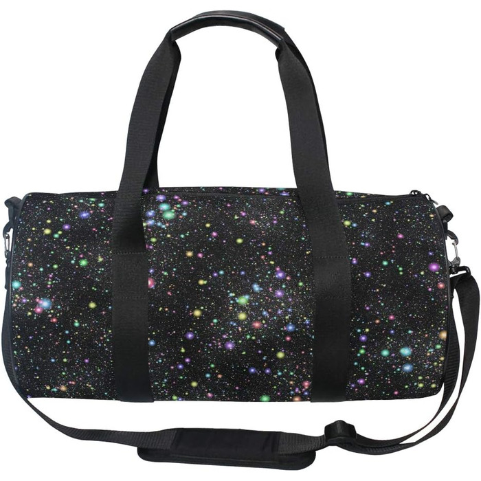 Спортивна сумка Космічний Райдуга з міцного канвасу для подорожей та спорту, унісекс