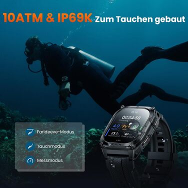 Розумний годинник KOSPET Tank M4 GPS для чоловіків, повністю з нержавіючої сталі, глобальні офлайн-карти та система з 6 супутників, водонепроникність 100 м, 50-денний заряд батареї, дзвінки Bluetooth, цілодобовий моніторинг серцевого ритму/сну, чорний