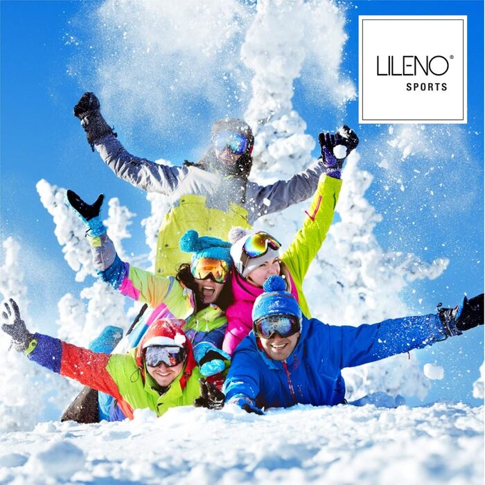 Дитячий килимок для катання на санках LILENO SPORTS (комплект з ) - Пластиковий ковзний диск для всієї родини - Снігові санки для незабутніх зимових днів - Також підходить для дорослих, рожевий