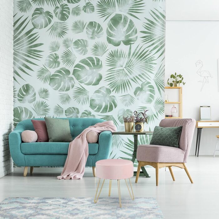 Оксамитовий стілець Relaxdays, круглий, елегантний м&39який стілець, золотисті металеві ніжки, сучасний, оксамитовий пуф для ніг, ВxГ 40 x 40 см, рожевий