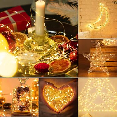 Світлодіодних казкових вогнів акумулятор з таймером, 3M 30 світлодіодних мідних дротяних казкових вогнів в приміщенні, казкові вог