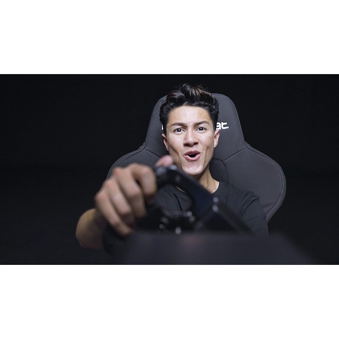 Кокпіт для гонок PLAYSEAT Trophy SIM Високопродуктивне ігрове гоночне крісло Підтримує прямий привід Сумісний з усіма поширеними кермами та педалями Підходить для ПК та консолі Чорне видання