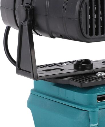 Портативний обігрівач Dpofirs на батарейках з двома температурами для кемпінгу в автомобілі, сумісний з батареями BL1815, BL1820, BL1530, BL1840, BL1850