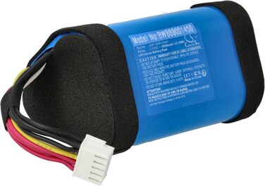 Акумулятор vhbw, сумісний з акустичними системами JBL Pulse 5 (10200 мАг, 3,7 В, літій-іонний)