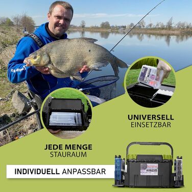 Рибальський чохол Competition XL, рибальський чохол, чохол для рибальських аксесуарів та спорядження (L (42,2 x 29,8 x 30 см))