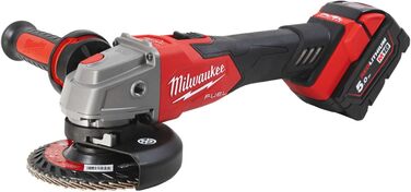 Акумуляторна кутова шліфувальна машина Milwaukee M18FSAG125XB-502 шт. 18,0 В / 5,0 Ач