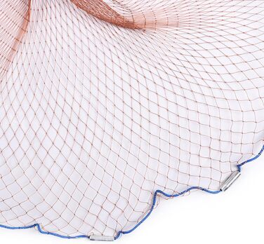 Рибальська сітка, кастова сітка для риболовлі, виготовлена з нейлону, рибальські сітки з грузилом, рибальські сітки ручного лиття, діаметри від 1,8 метра до 7,2 метра, підходять для річок та озер, діаметр 6,6 м