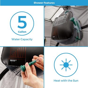 Намет-душ CORE Instant Camping Utility з роздягальнею