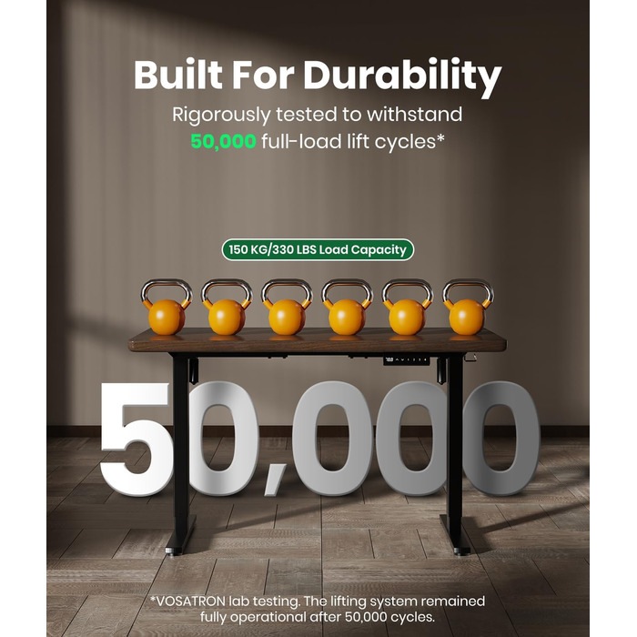 Електрична рама столу з регулюванням висоти з 2 потужними двигунами, регульована по висоті підставка з портом USB-C, функцією пам&39яті, 2 гачки, чорний колір