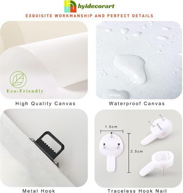 Туманний ліс Картини, полотно ліс і птахи в тумані Сучасне мистецтво Друк на стіні Прикраса стін Настінні фрески Вітальня Спальня