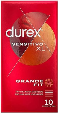 Презервативи Durex Sensitive XL, збільшені, 10 шт