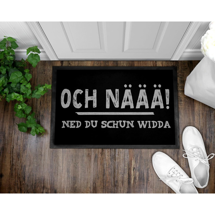 Кумедний килимок OM3 на пфальцському діалекті - Пфальц - Och N - протиковзкий і миється - 60x40 см