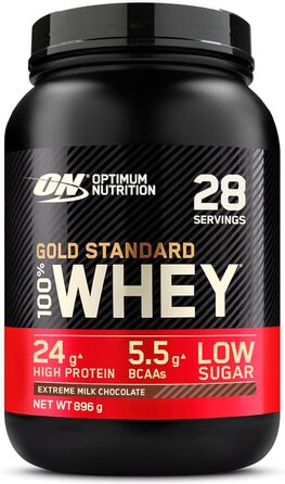 Протеїновий порошок Optimum Nutrition Gold Standard 100, смак надзвичайно молочного шоколаду, 896 г, 28 порцій