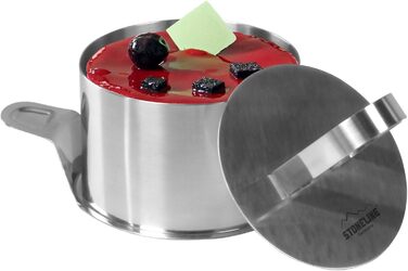 Десертні кільця та обідні кільця STONELINE 8 см, набір кілець малий, 8 шт. , нержавіюча сталь, 6 кілець, 1 підйомник, 1 марка, фуд