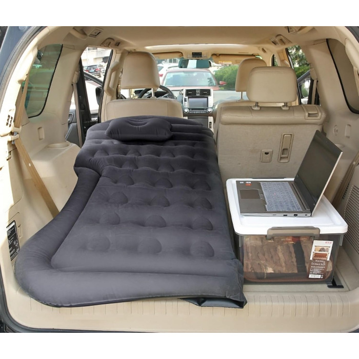 Автомобільний матрац для Suzuki SX4 S-Cross II 2016-2021, надувний матрац у автомобіль, матрац у автомобіль, надувне ліжко в багажник, матрац у багажник автомобіля, комбіноване ліжко в автомобіль, сірий