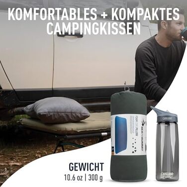 Подушка Sea to Summit FoamCore, сіра, велика, сіра