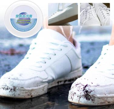 Білий крем для взуття White Shoe Cleaner White Shoes, для глибокого чищення спортивного взуття з брезенту та сітки 2 шт. и