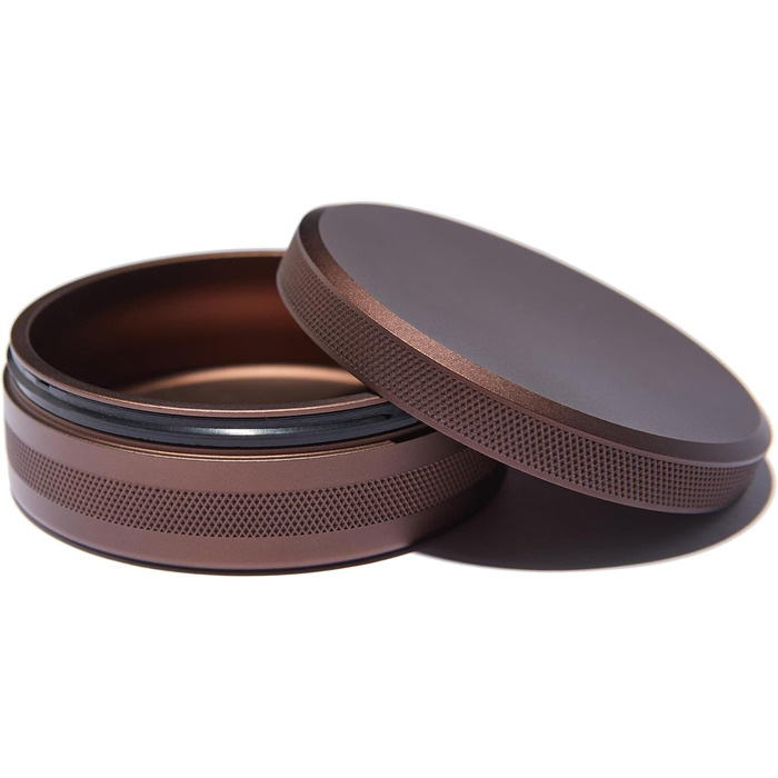 Контейнер для снюсу преміум-класу XL Водонепроникний, надзвичайно великий відсік без кишені для використаного мішечка, елегантний та міцний обідок Розкішний металевий контейнер для снюсу та мішечків 4 кольори, що налаштовуються (коньячний - коричневий) Ко