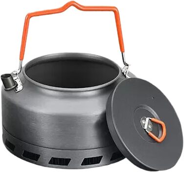 Портативний кемпінговий чайник, алюмінієвий сплав, кемпінгові кавники, свистячий чайник для кип&39ятіння, кавоварка, портативна заміна для подорожей 1,6 л