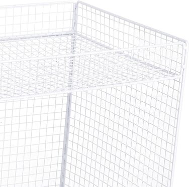 Розсувний органайзер для кошиків, мобільні полиці для зберігання, полиці для комори з поворотними на 360 градусів колесами, що блокуються, ідеально підходить для зберігання тарілок, мисок та посуду (білий)