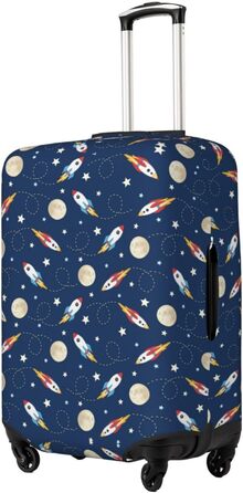 Чохол для валізи Ракета в космосі BAFAFA, захисний еластичний чохол від подряпин і пилу для багажу, чорний, розмір 85