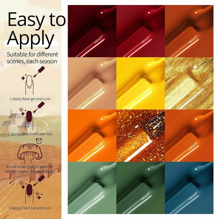 Стартовий набір UR SUGAR з лампою (12 кольорів)