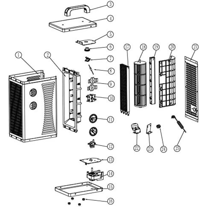 Керамічний тепловентилятор Електричний обігрівач Будівельний обігрівач 3 кВт 3000 Вт з терморегулятором і кабелем живлення бл. 1,5