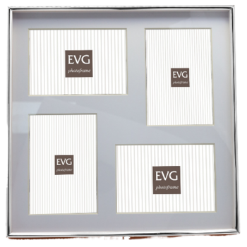 Фоторамка EVG ONIX 10х15 A02 COLLAGE 4 Silver  (7119202)