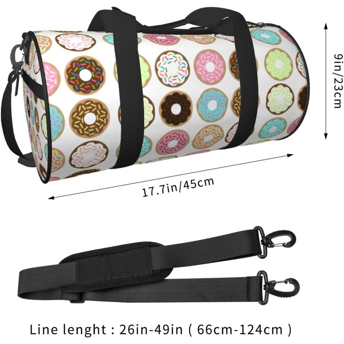 Спортивна сумка для подорожей, з квітковим принтом, дорожня сумка на ніч, чорна, універсальний розмір