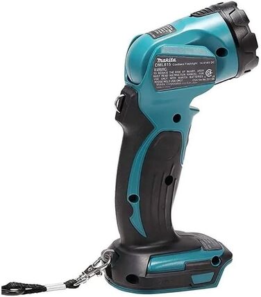 Світлодіодний акумуляторний ручний світильник Makita DML815 14,4 В-18 В (без батареї та зарядного пристрою), 160 люмен, головка світильника повертається на 170