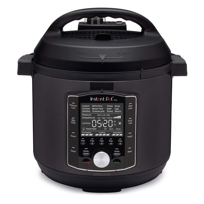 Мультиварка-скороварка Instant Pot Pro 10-в-1, 5,7 л, чорна
