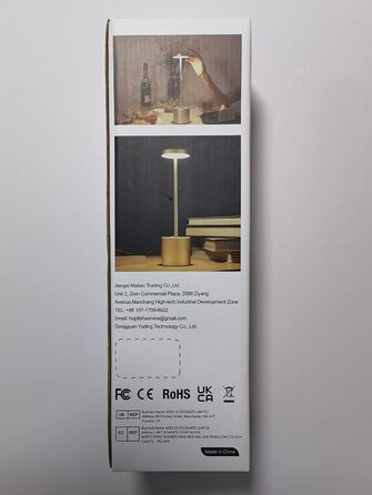 Світлодіодна настільна лампа Бездротова батарея, Настільна лампа Hapfish 5000 мАг, що заряджається через USB, Настільні лампи Живл