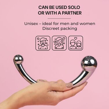 Анальний плаг Future of Your Pleasure, з нержавіючої сталі, 20 см, подвійний діаметр 2,4–3,9 см, 510 г