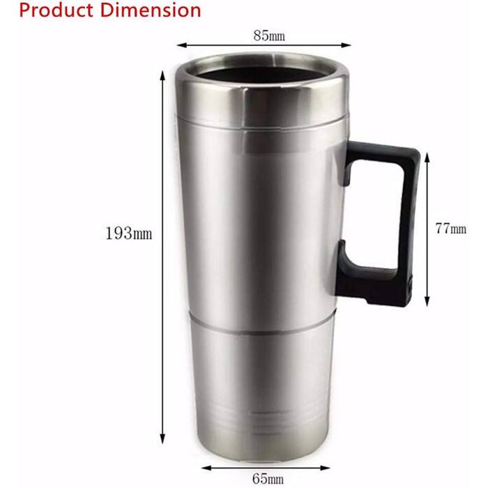 Автомобільна кружка з підігрівом, автомобільний електричний чайник Asduro 12V, термокружка для води з нержавіючої сталі 300 мл, ел