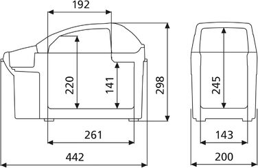 Портативний термоелектричний охолоджувач/нагрівач, 8 літрів, 12 В для легкового та вантажного автомобіля, сірий одинарний, 08