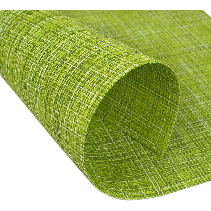 Килимки для столу Capri, що миються, набір з 6 шт. , зелені, килимок для столу можна витирати