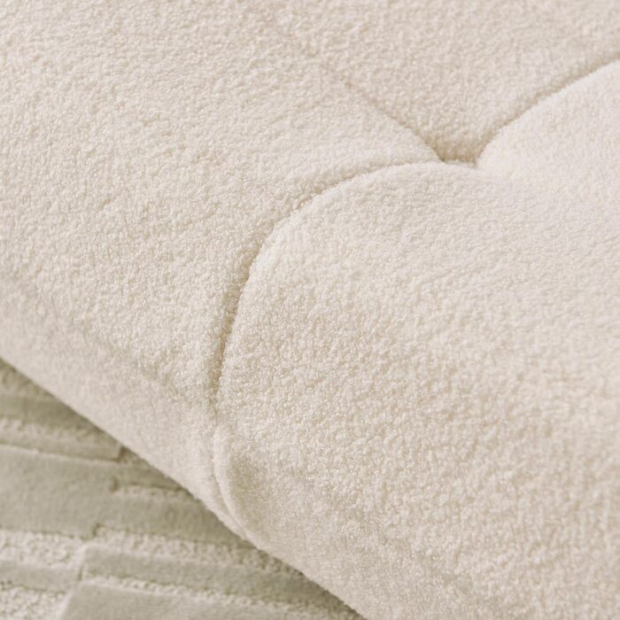 Диван-мішок okwish, підлогове крісло зі спинкою, зручне крісло для читання XXL, лінивий диван, крісло-мішок для спальні та вітальні, крісло-реклайнер бежевого кольору, плюшевий мишка